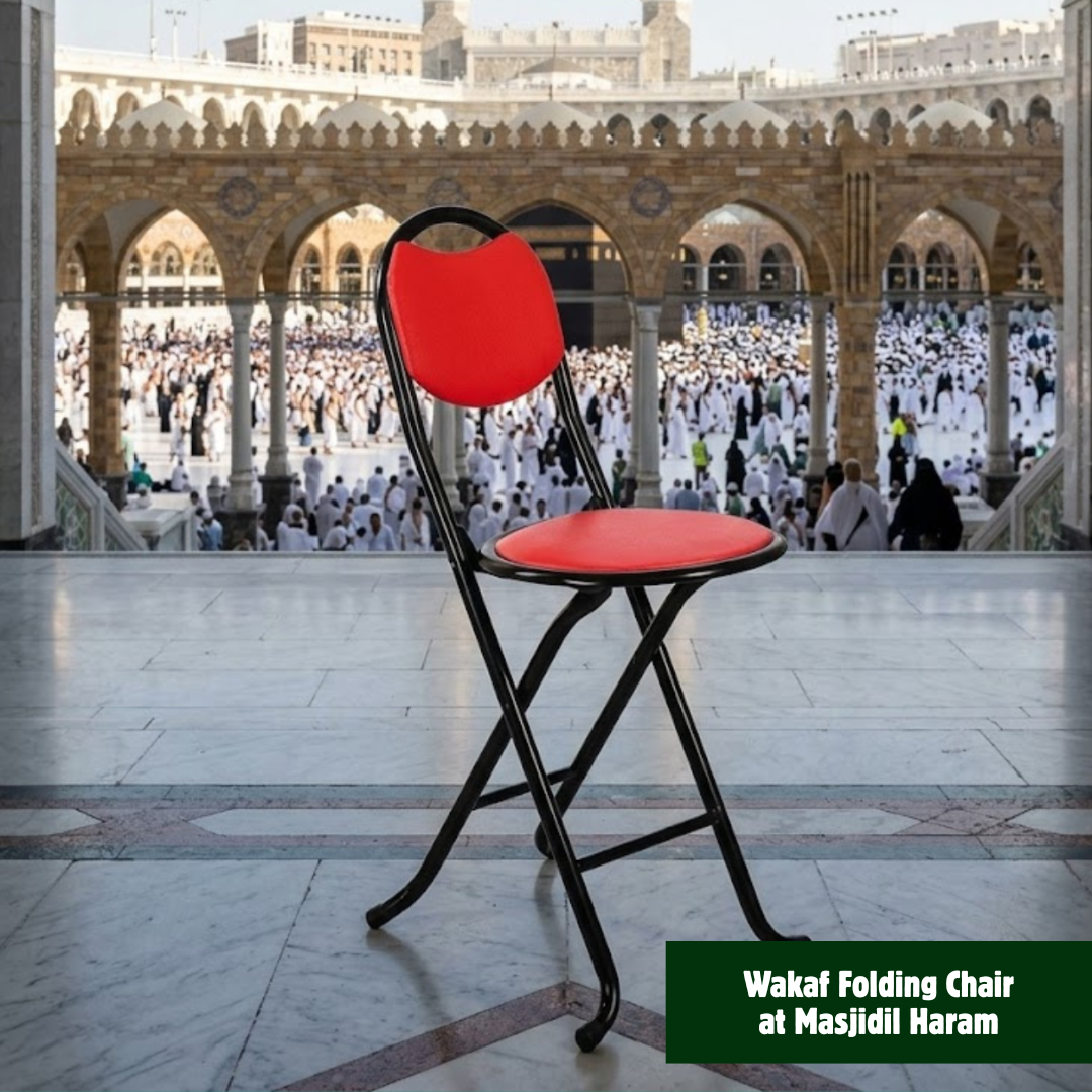 Wakaf Folding Chair At Masjidil Haram